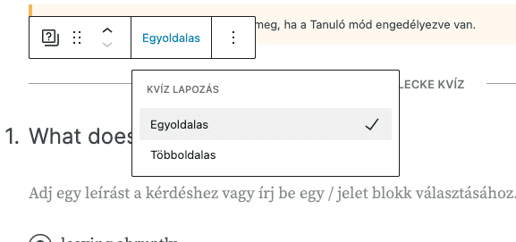 Kvíz oldalak - egyoldalas-többoldalas - Sensei