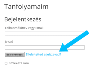 Elfelejtett jelszó - Bejelentkezés