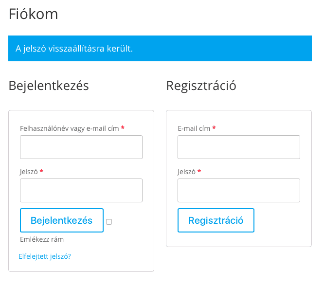 Elfelejtett jelszó - Minden rendben