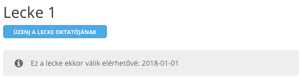Lecke elérhetősége tájékoztatás - Tartalom Csepegtetés - Sensei