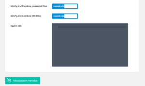 DIVI Egyéni CSS beállítás