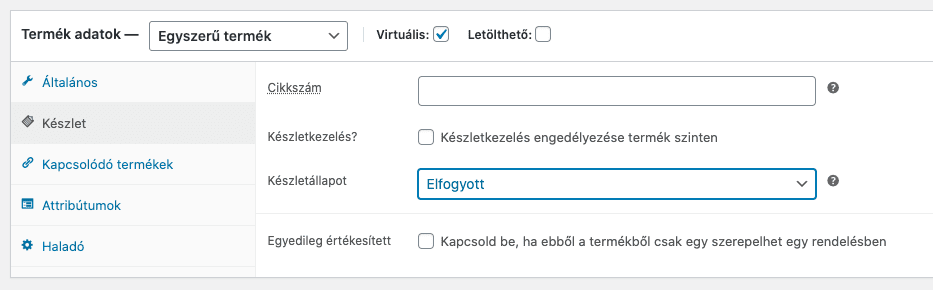 Elfogyott készlet - Sensei
