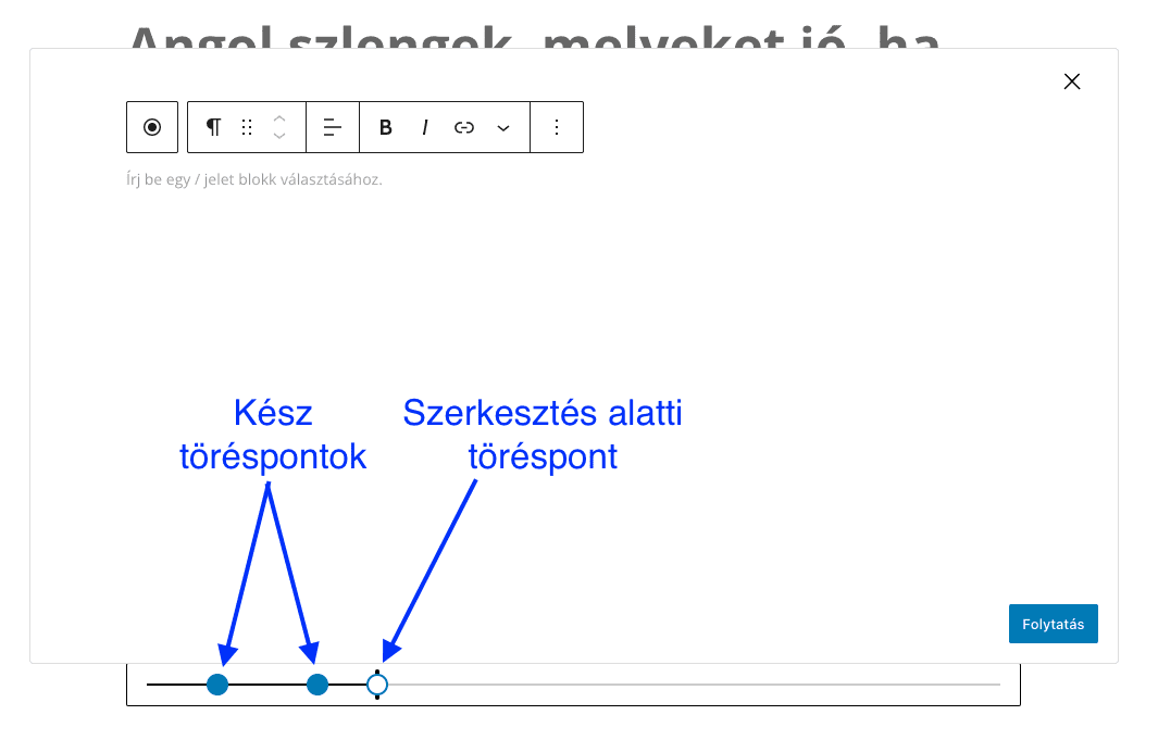 Interaktív videó - töréspontok jelzése - Sensei