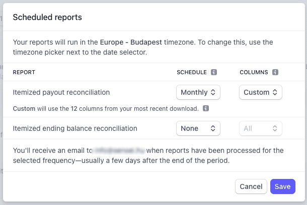 ütemezés - Schedule Stripe - Sensei